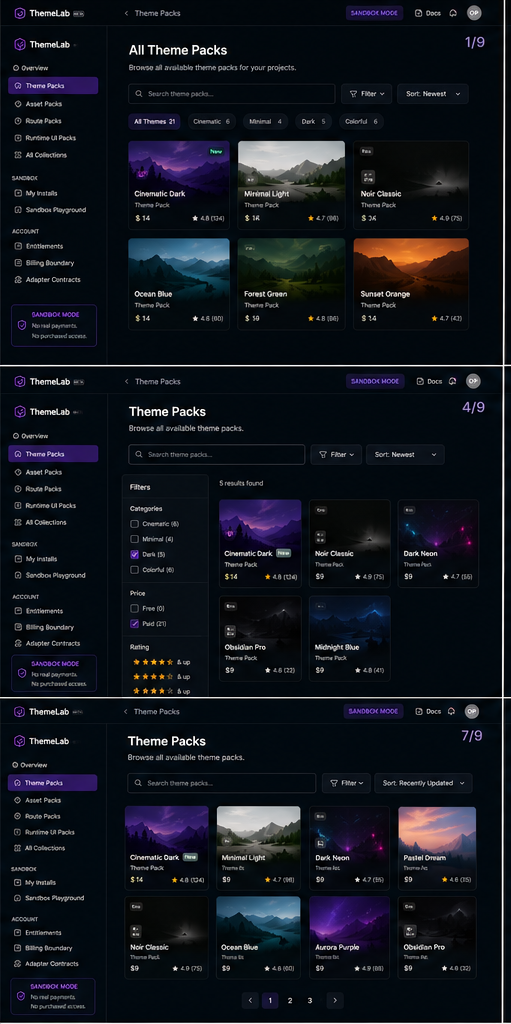 Board Left Column visual asset from Theme Pack Catalog Board