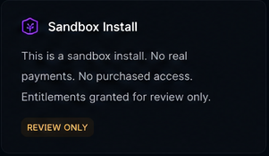 Dark Sandbox Card visual asset from Vaigyaaniq Detail Dark